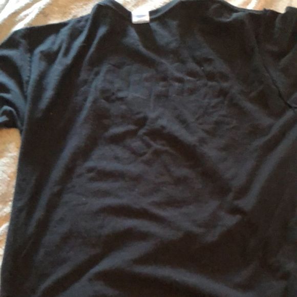 Gildan Halloween tshirt sz large Spider/Moon/All Hallows Eve black,white/yellow - Picture 10 of 15